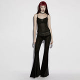 Locust Gothic Lace Velvet Flared Pants