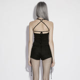 Reliquary Punk Lace Lace-Up Shorts