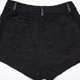Reliquary Punk Lace Lace-Up Shorts
