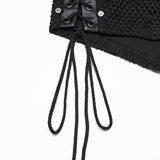 Reliquary Punk Lace Lace-Up Shorts