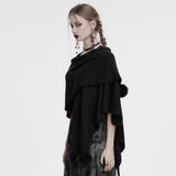 Clothilde Gothic Wool Witchy Shawl