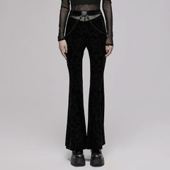 Gravebloom Velvet Pants - PunkRave