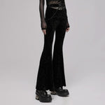 Gravebloom Velvet Pants - PunkRave