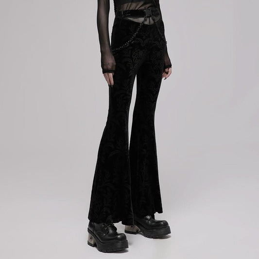 Gravebloom Velvet Pants - PunkRave