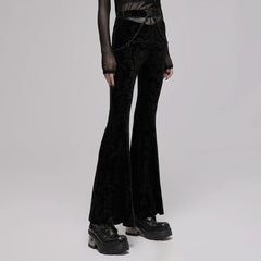 Gravebloom Velvet Pants - PunkRave
