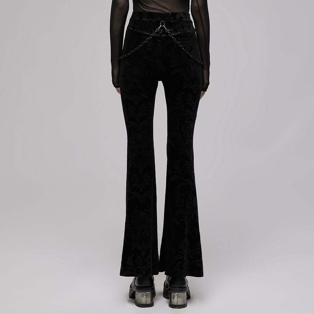 Gravebloom Velvet Pants - PunkRave