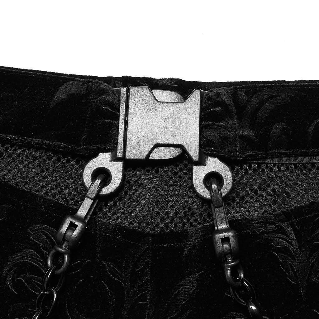 Gravebloom Velvet Pants - PunkRave