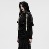 Casimir Gothic Velvet Hooded Cape Cloak