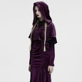 Barabbas Gothic Velvet Hooded Cape Cloak
