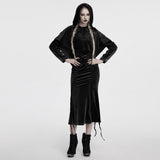 Casimir Gothic Velvet Hooded Cape Cloak