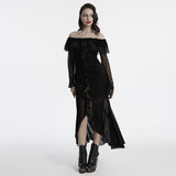 Asperity Gothic Lace Mesh Dress