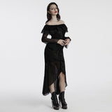 Asperity Gothic Lace Mesh Dress