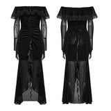 Asperity Gothic Lace Mesh Dress