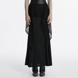 Aldebaran Punk Mesh Long Skirt