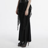 Aldebaran Punk Mesh Long Skirt