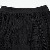 Aldebaran Punk Mesh Long Skirt