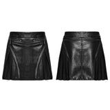 Lazaret Punk Faux Leather PU Skirt