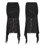 Chalice Punk Lace Midi Skirt