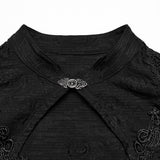 Brunhilde Gothic High Collar Short Dress