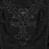 Brunhilde Gothic High Collar Short Dress