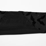 Astute Gothic Lace Ruffle Asymetrical Dress