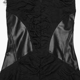 Bloodstone Gothic Lace Hooded Dress