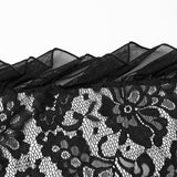 Chagrin Gothic Lace Strap Maxi Dress