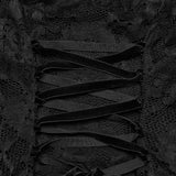 Chagrin Gothic Lace Strap Maxi Dress