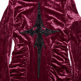 Damien Gothic Lace Velvet Dress