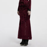 Asclepius Gothic Lace Velvet Skirt