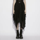 Jadis Gothic Lace Mesh Skirt