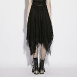 Jadis Gothic Lace Mesh Skirt
