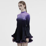 Bellatrix Gothic Velvet Faux Fur Dress
