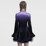 Bellatrix Gothic Velvet Faux Fur Dress