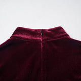 Bellatrix Gothic Velvet Faux Fur Dress