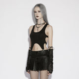 Galena Gothic Faux Leather Skirt