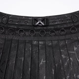 Galena Gothic Faux Leather Skirt