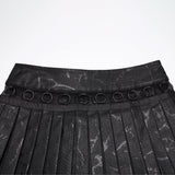 Galena Gothic Faux Leather Skirt