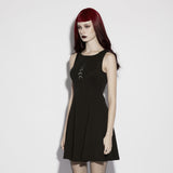 Cobalt Moon Witchy Gothic Mini Dress