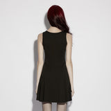 Cobalt Moon Witchy Gothic Mini Dress