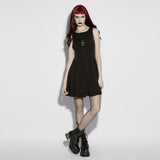 Cobalt Moon Witchy Gothic Mini Dress