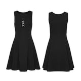 Cobalt Moon Witchy Gothic Mini Dress