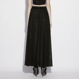 Dumortierite Gothic Side Slit Skirt