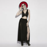 Dumortierite Gothic Side Slit Skirt