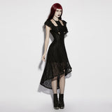 Lurid Gothic Lace Ruffle Dress
