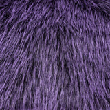 Malleus Women's Punk Gradient Faux Fur Shawl in Black & Violet