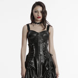 Marshlight Punk Buckle Faux Leather Underbust Corset