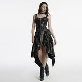 Marshlight Punk Buckle Faux Leather Underbust Corset