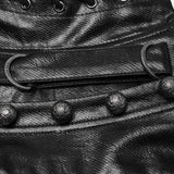 Marshlight Punk Buckle Faux Leather Underbust Corset