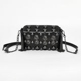 Cerberus Punk Chain Studded Clutch Bag